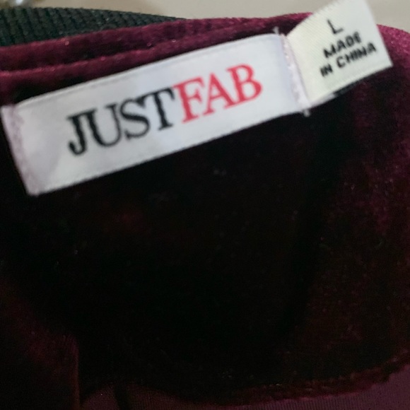 JustFab Velvet Bomber Jacket - Picture 3 of 5